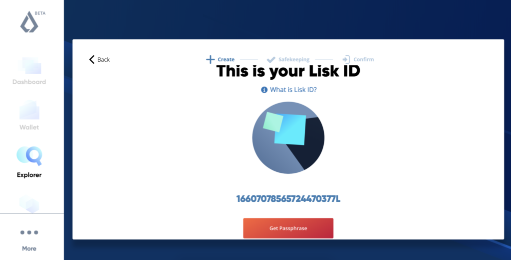 LiskIdの登録画面3